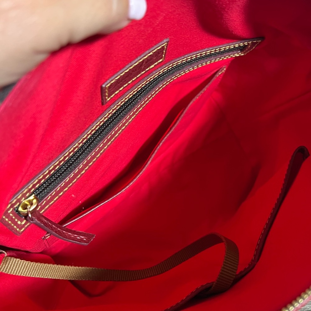 Dooney & Bourke Florentine Leather Domed Satchel - Picture 5 of 8